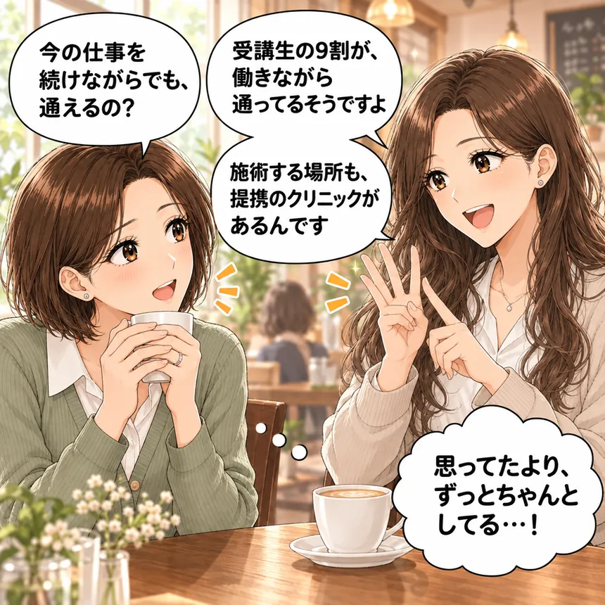 働きながら通えて提携クリニックがあると知る